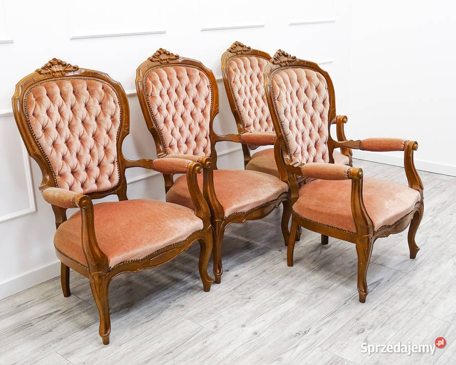 FOTELE Ludwik tapicerowany FOTEL bukowy PIKOWANY 67cm Kalisz