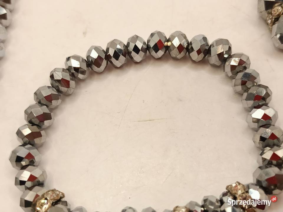 Zestaw biżuterii błyszcząca piękne szlify Zamość