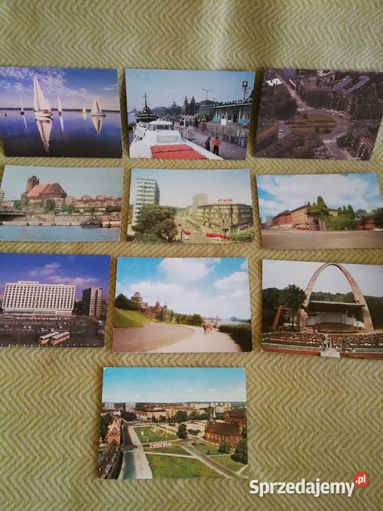 Szczecin Pocztówki Widokówki Zestaw PRL
