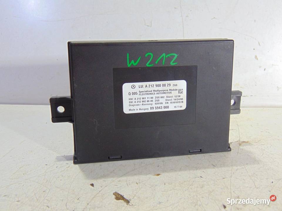 MODUŁ STEROWNIK W212 A2129000029 osobowe Komputery