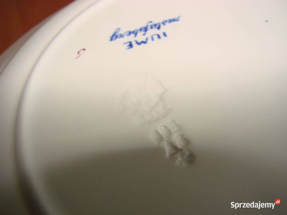 Gustafsberg Fiume stary porcelanowy talerz Porcelana i szkło