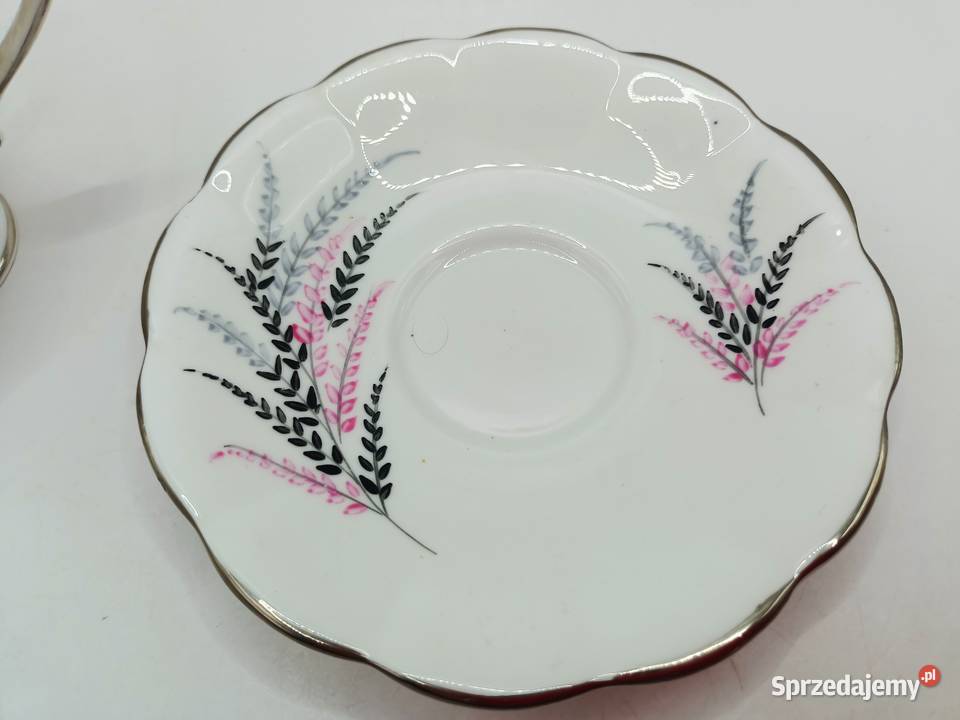 FILIŻANKA duo England porcelana biała Royal Zastawa stołowa Zamość