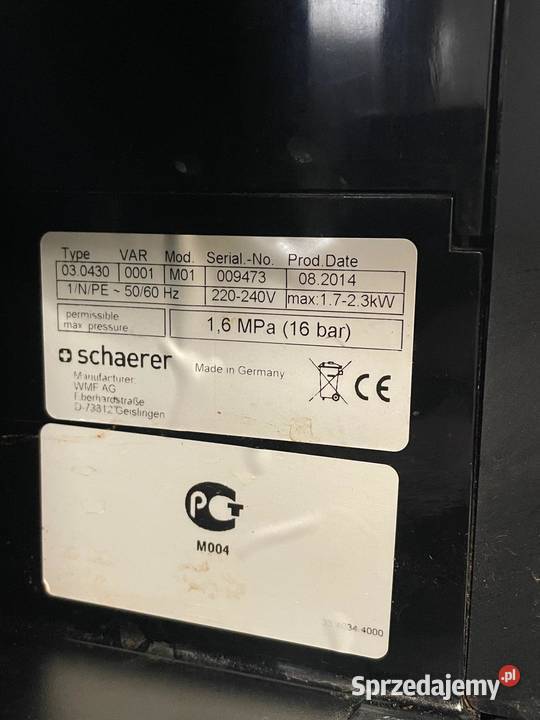 Ekspres do kawy Schaerer Coffee Joy Gastronomia Lublin sprzedam