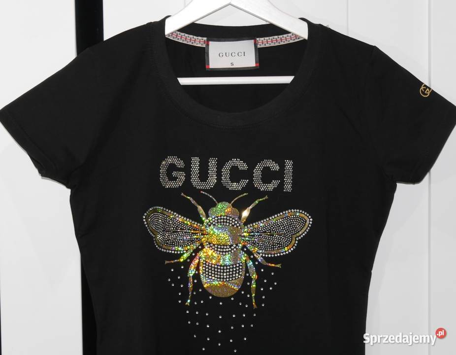Gucci piękna bluzeczka cyrkonie nowa 36 S Inny materiał Wrocław sprzedam