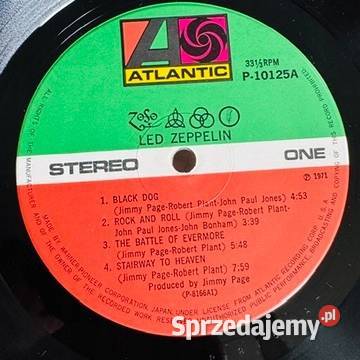 Led Zeppelin Led Zeppelin 4 IV EXEX Japan LP małopolskie sprzedam