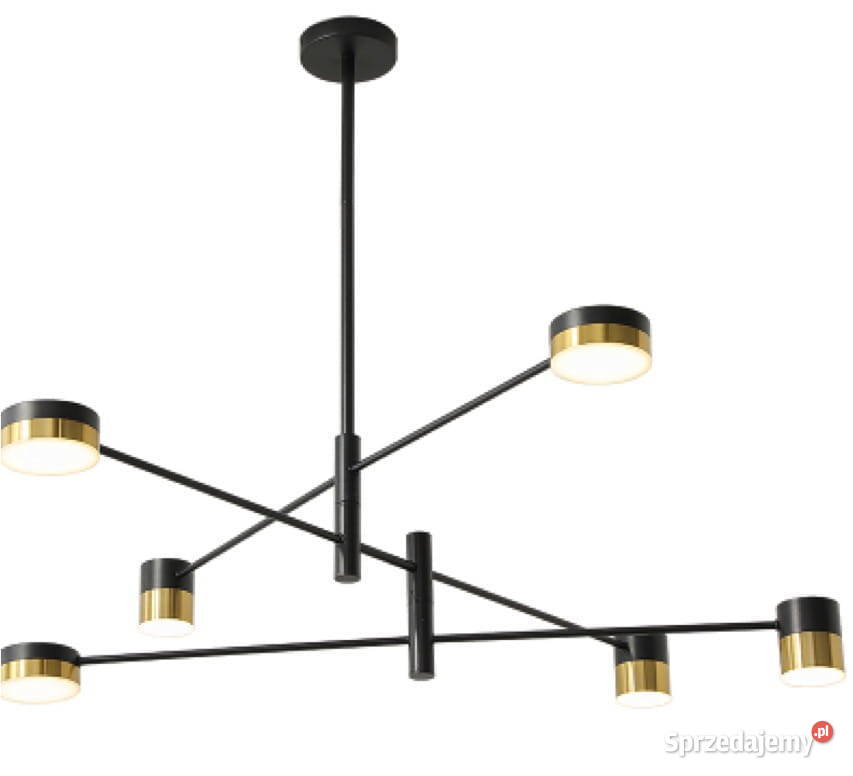 Look żyrandol nowoczesny 6punktowy czarny Katowice