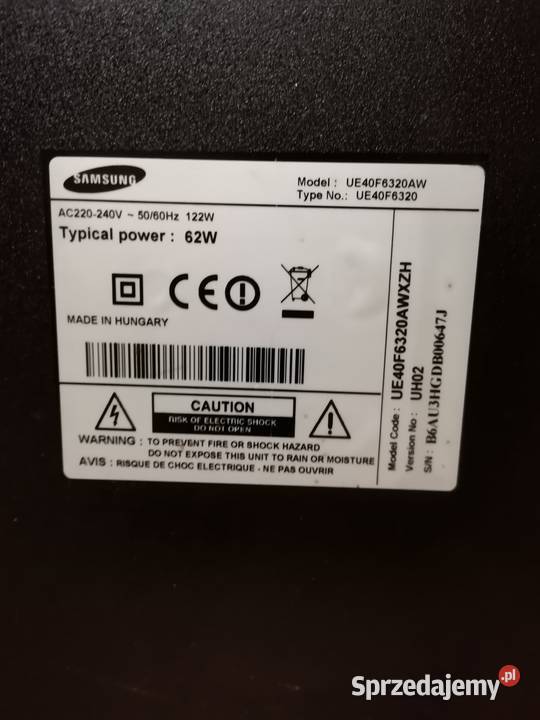 Telewizor Samsung UE40F6320AW Telewizory Trzcianka
