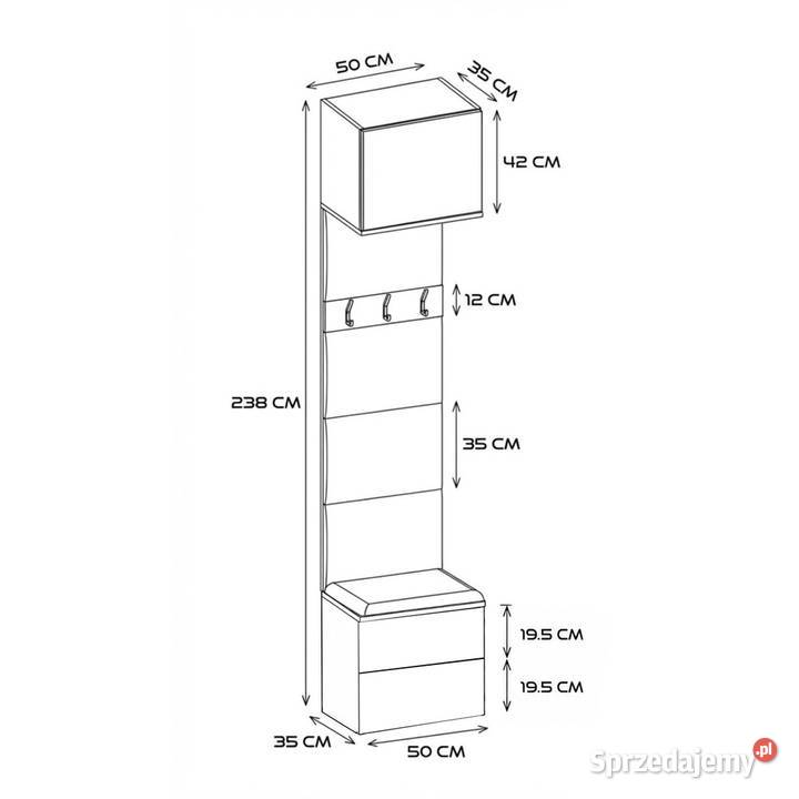 Garderoba HAGA 1W2S opolskie