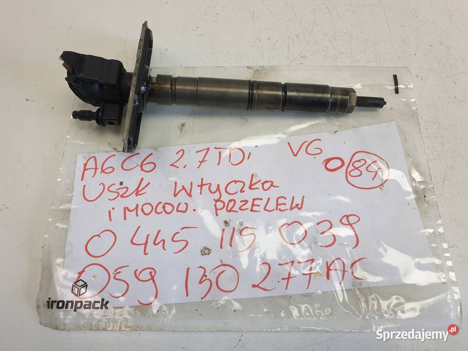 WTRYSKIWACZ Audi A6 C6 27 TDI wtrysk 0445115039 lubelskie Chełm