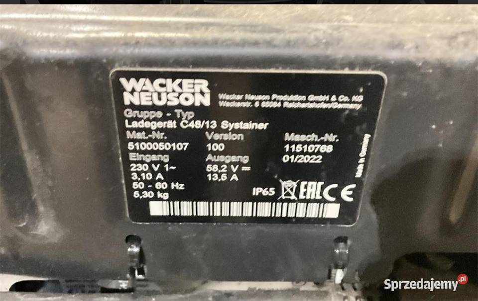 Bateria Wacker Neuson BP 1000 BT Wartkowice