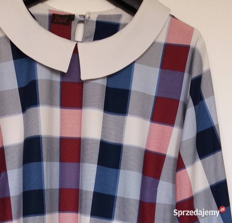 XL4850 Przemiła bluzka w kratkę produkt polski 3/4 Gliwice