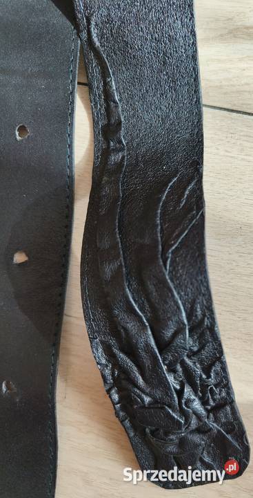 Pasek czarny skórzany Paski Gdańsk