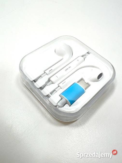 SŁUCHAWKI PRZWODOWE iPHONE DOUSZNE BIAŁE M2 0697 sprzedam
