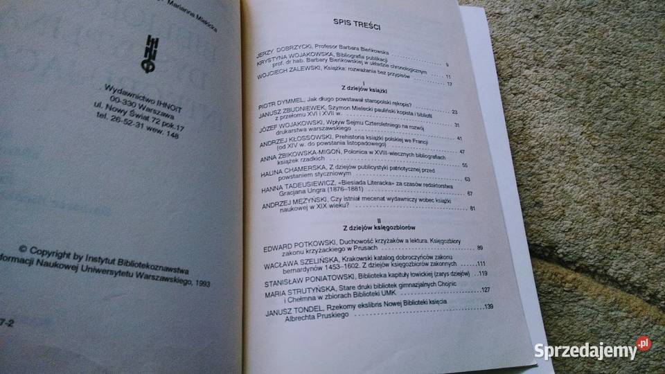 Bibliologia dyscypliną integrującą Mlekicka Rok wydania 1993 Gdańsk