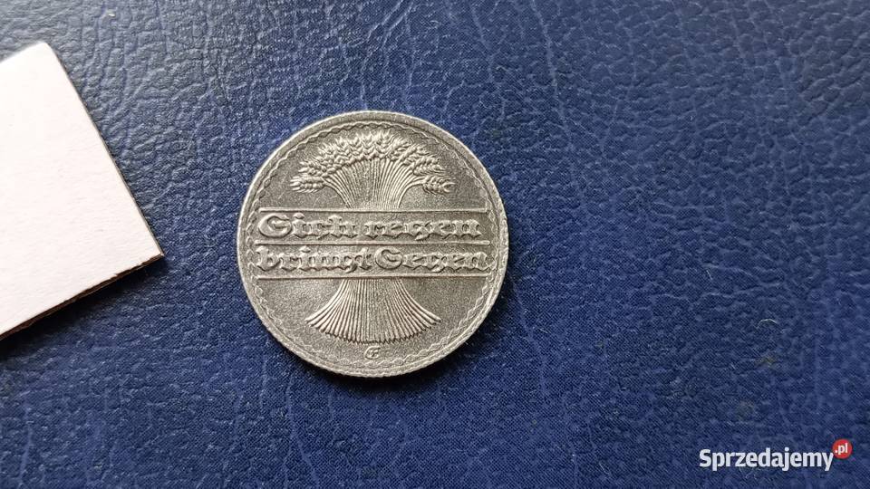 Stare monety 50 fenig 1922 E NIemcy