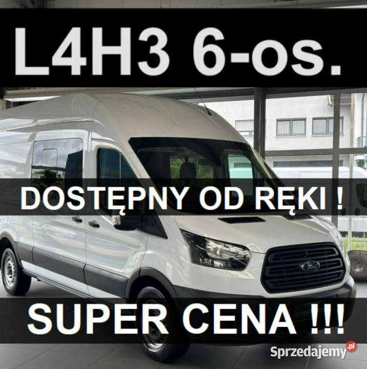 Ford Transit L4H3 165 6osob Kamera Czujniki tempomat Ford Szczecinek