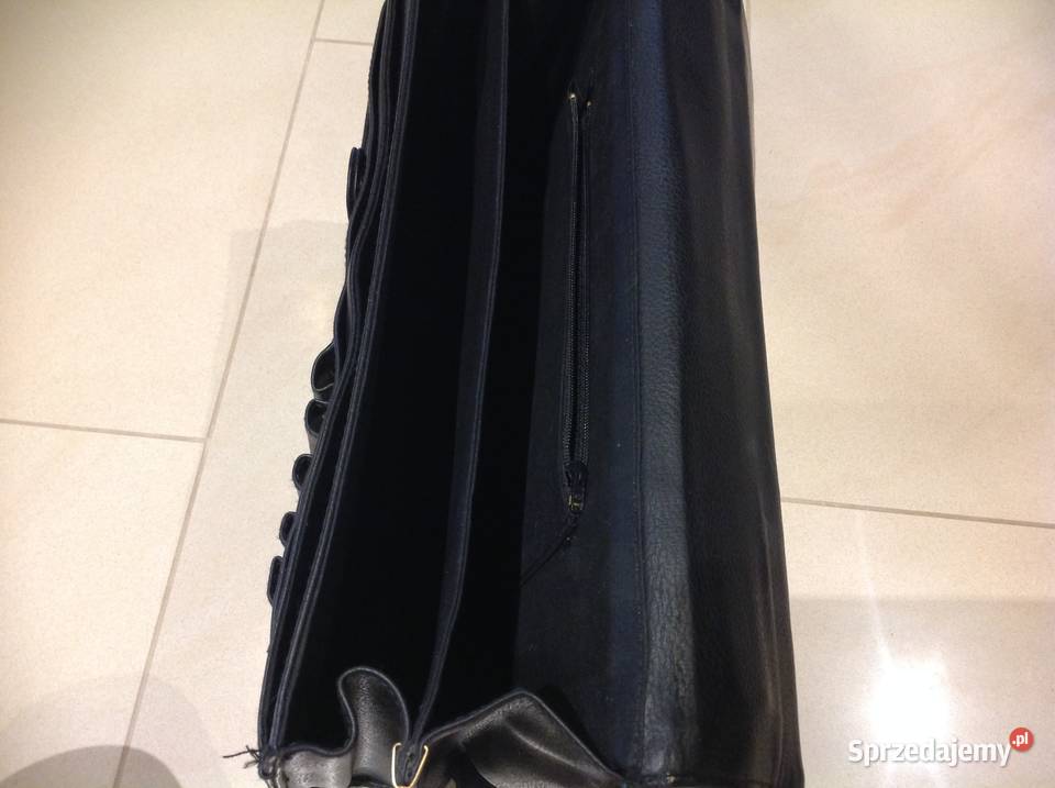 Teczka Aktówka Czarna lata 90 Nowa Sól