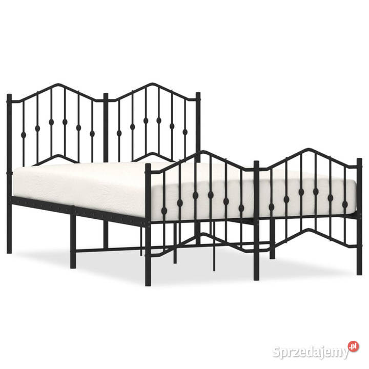 Łóżko Metalowe Czarne Rama Łóżka Ze Stelażem 98cm sprzedam