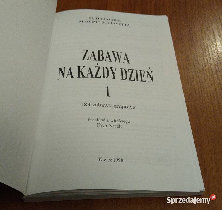 Zabawa na każdy dzień 1 183 zabawy grupowe Elio Gdańsk sprzedam