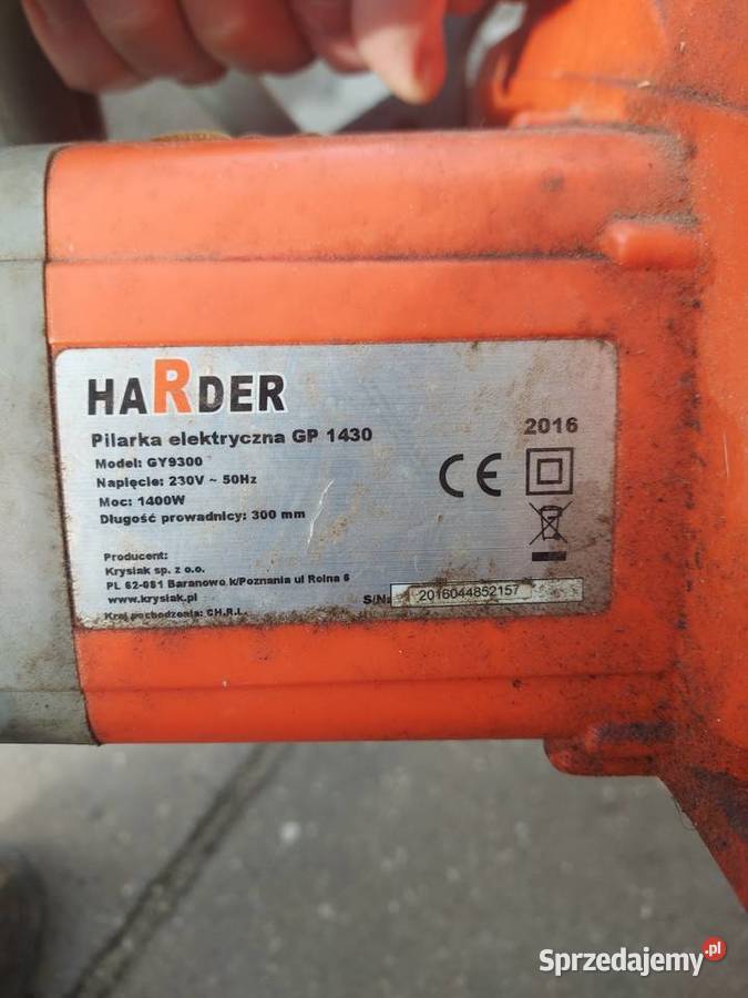 Piła łańcuchowa elektryczna Harder GP 1430 Opoczno