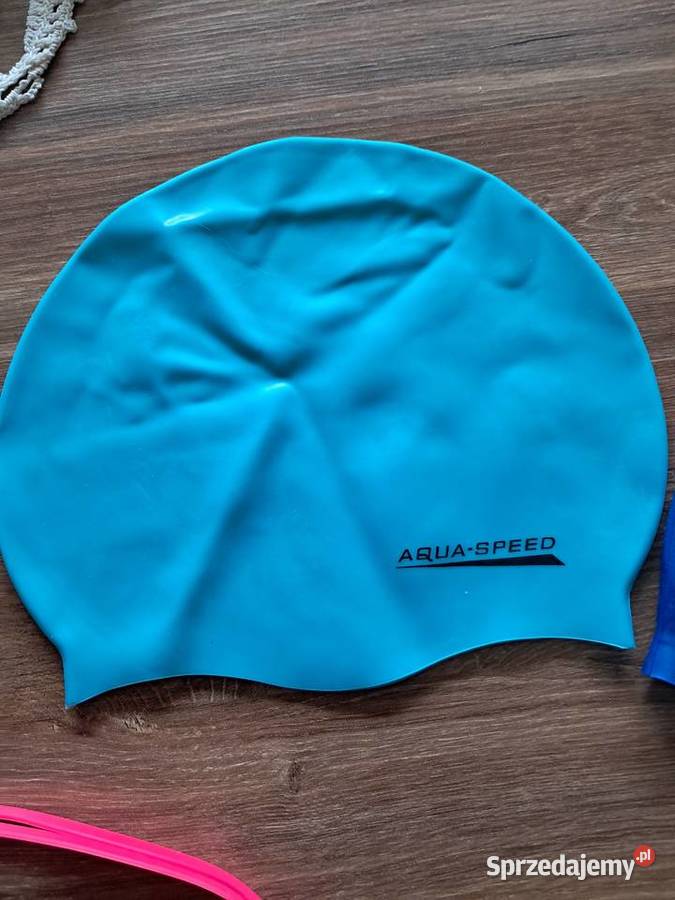 2 czepki dziecięce aquaspeed okulary do pływania Sandomierz sprzedam