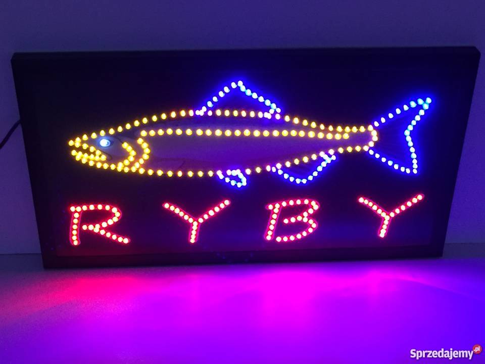 Neon szyld reklama LED 68x38 NOWOŚĆ zewnętrzna Kołobrzeg