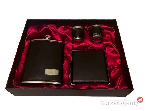 Zestaw Prezentowy Piersiówka Dwa Kieliszki Pozostałe Ostrowy nad Okszą