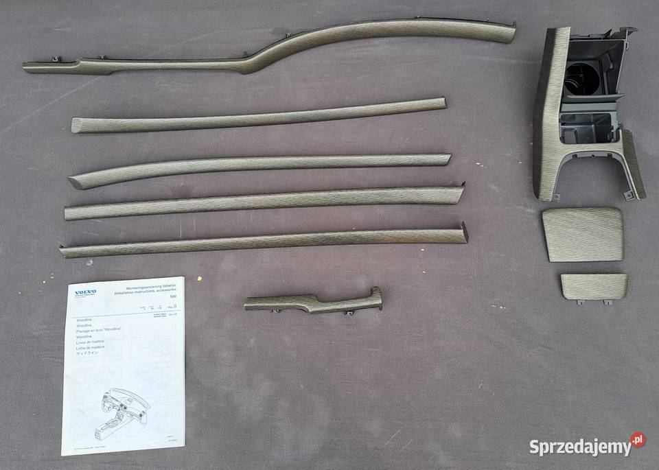 Dekory listwy ozdobne wnętrza komplet Volvo S80 Mielęcin
