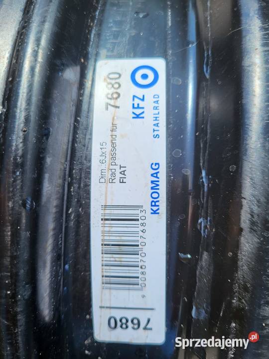 Felgi stalowe KROMAG KFZ STAHLRAG 7680 6Jx15 dot
