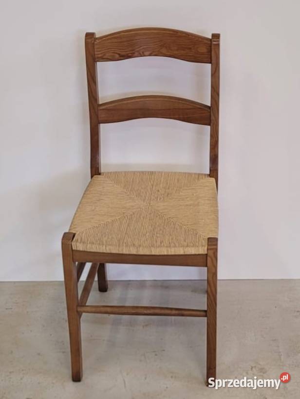 KRZESŁA 2 klasyczne włoskie rustykalne orzech