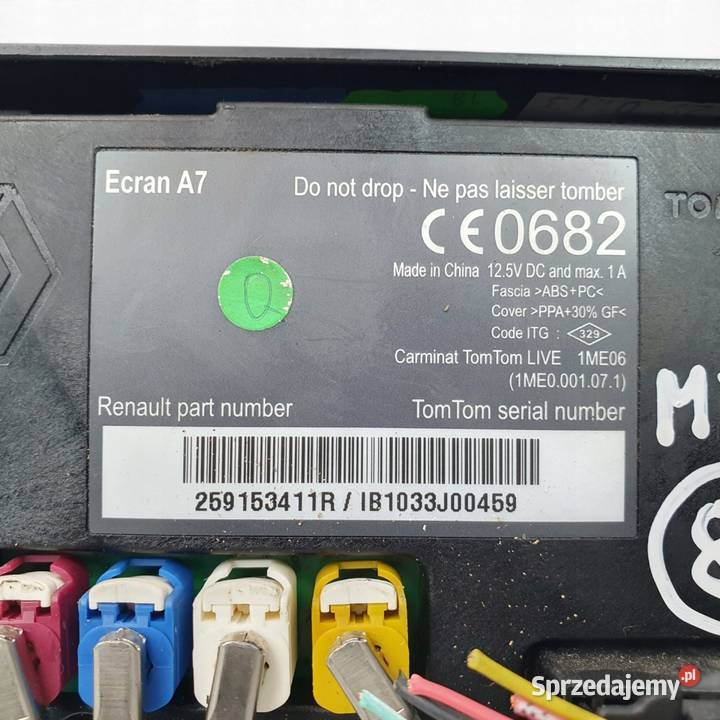 EKRAN WYŚWIETLACZ RADIA NAWIGACJI Renault Megane sprzedam