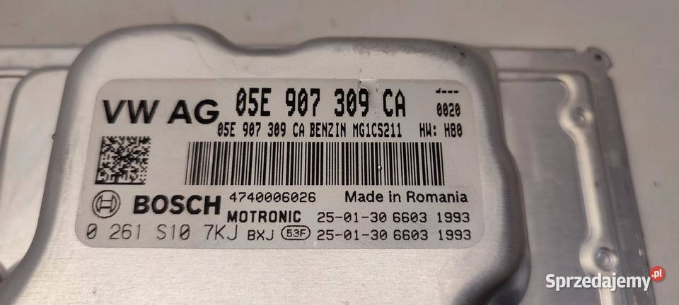 VW TAYRON KOMPUTER SILNIKA 15 ETSI 05E907309CA osobowe Komputery