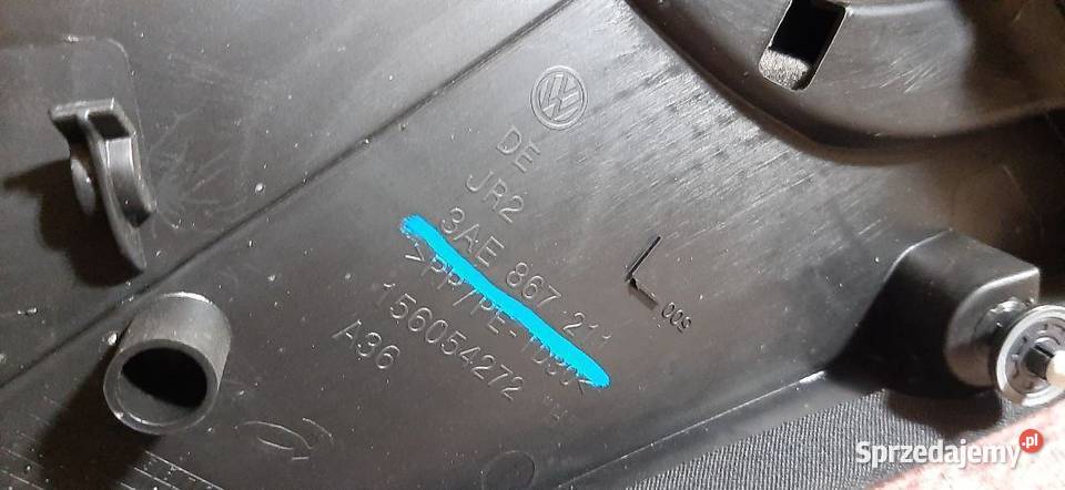 Boczek tapicerka drzwi VW Passat B7 Lewy tył Włoszczowa