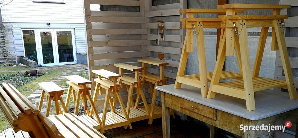 Koziołki stolarskie podstawa pod biurko koziołki 40cm Stoły, krzesła, biurka Radków