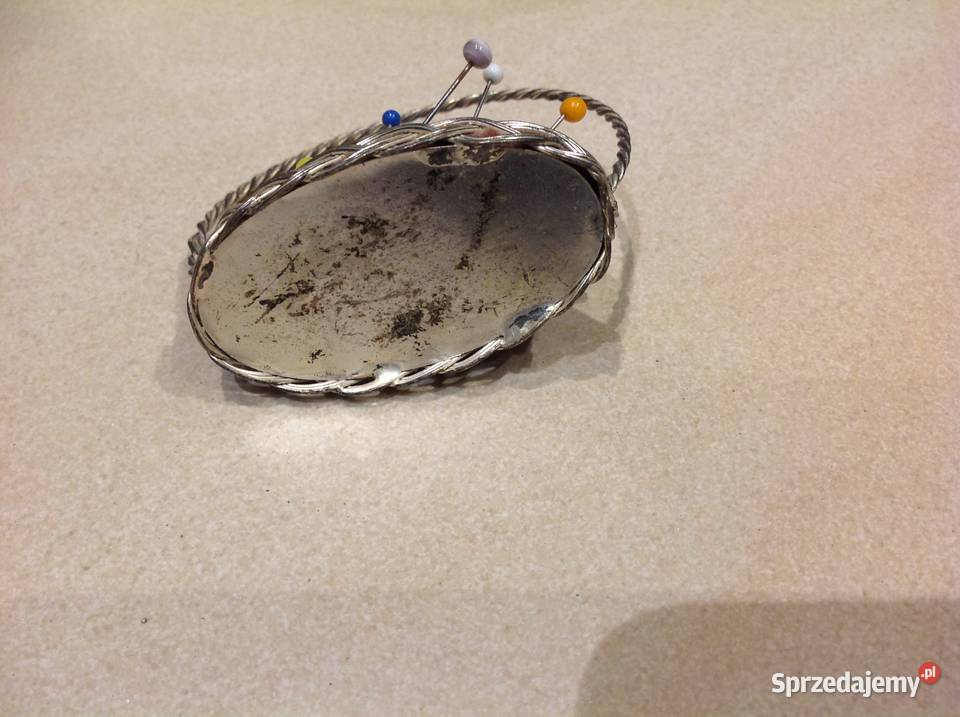 Zabytkowa Poduszeczka Koszyczek na Szpilki Igły lubuskie Nowa Sól