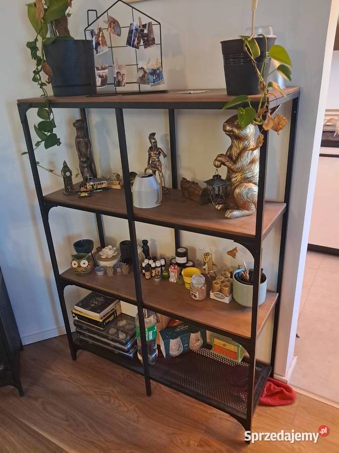 Syndyk sprzeda Regał metalowo drewniany 4 półki