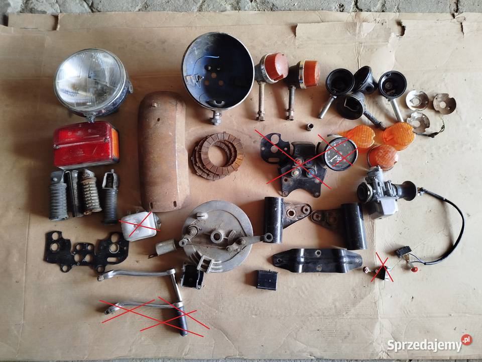 JAWA TS 350 MZ Części Gaźnik Lampa Błotnik Laski