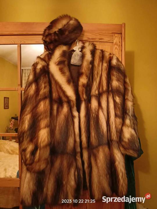 Brązowe futro z norek Rozmiar 46 Łódź sprzedam