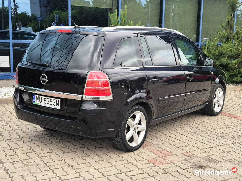 Opel Zafira GWARANCJA 18 BENZYNA LPG 7 osob czarny Opel Warszawa