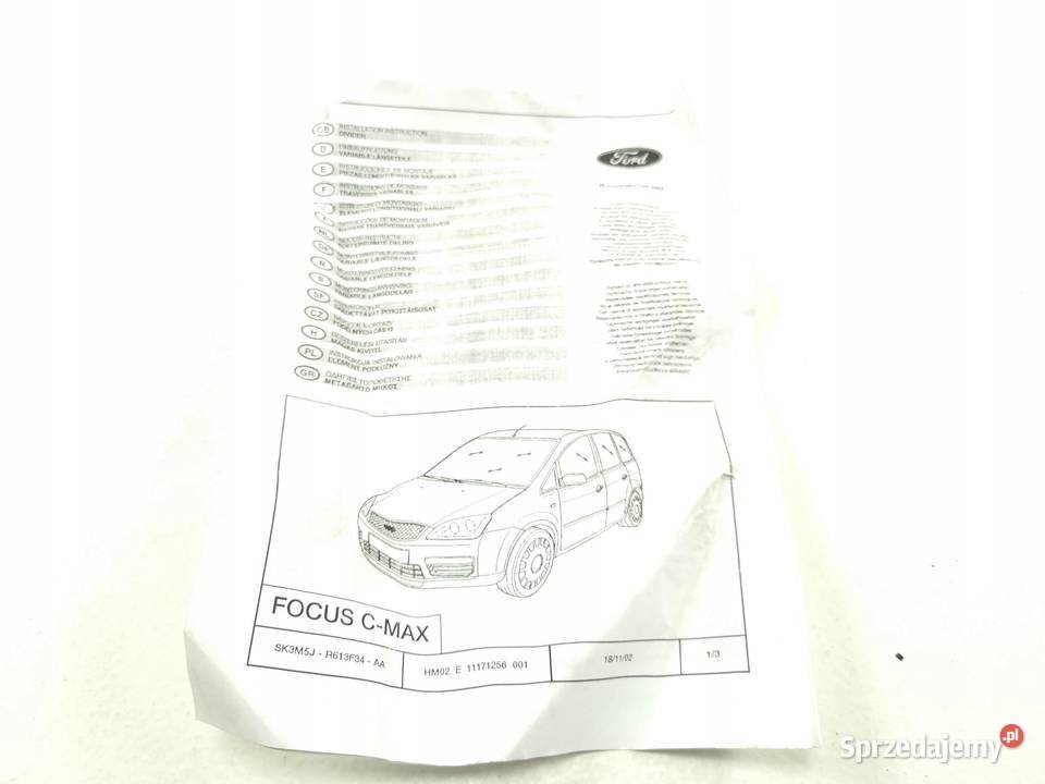 SIATKA PRZEGRODA BAGAŻNIKA PSÓW FORD FOCUS C osobowe
