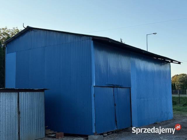 Garaż blaszany duży 6x10m drewniana podłoga podkarpackie Rzeszów
