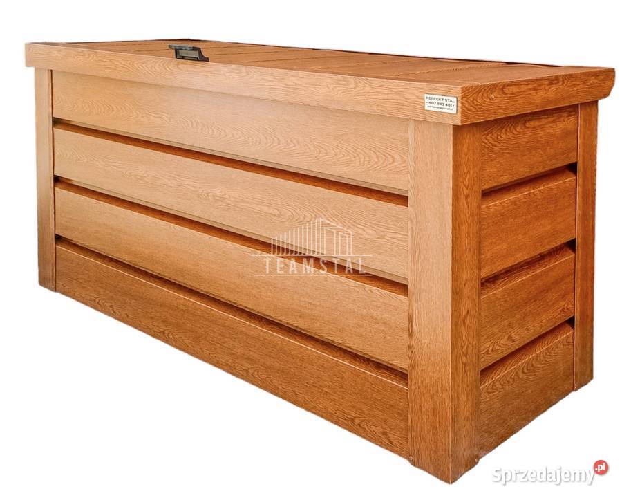 Skrzynia ogrodowa metalowa kufer 120x50x70 złoty małopolskie Tarnów
