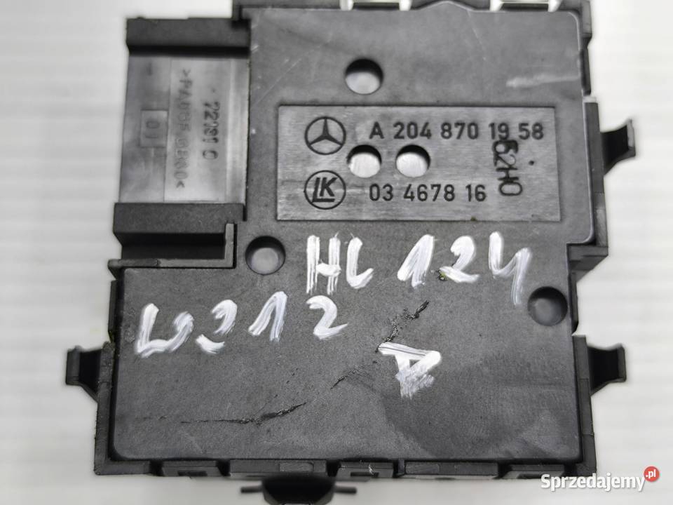 PANEL STEROWANIA FOTELA PRAWY EKLASA W212