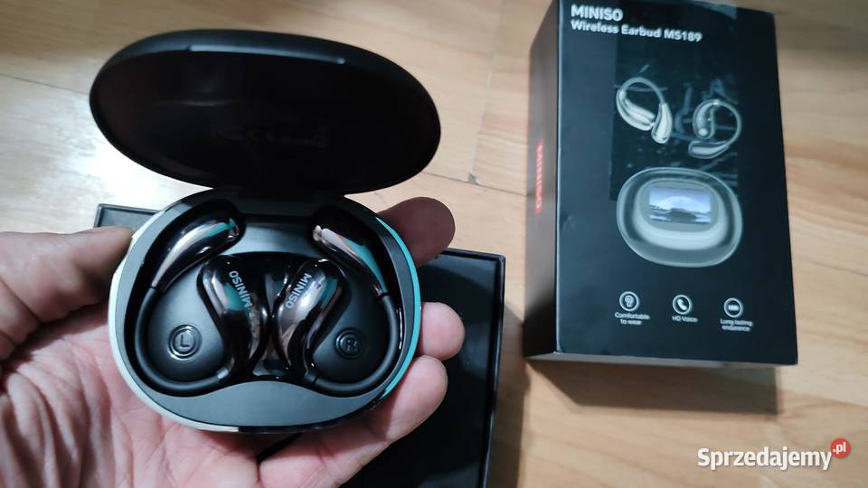 bezprzewodowe słuchawki douszne Miniso MS189 Audio wielkopolskie Książ Wielkopolski sprzedam
