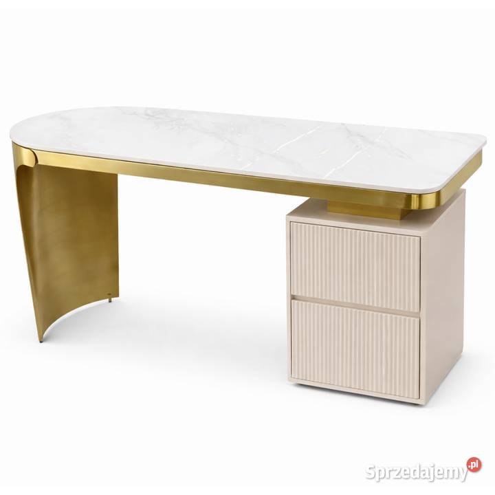 Biurko Matrix Premium kaszmirowo złote biurko małopolskie Golkowice