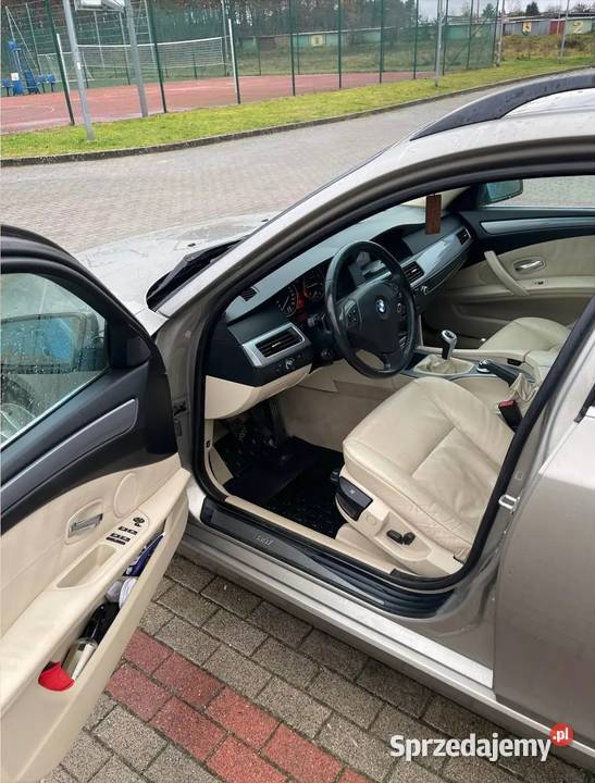 BMW e61 20d 177 skóry tempomat nawigacja skórzana tapicerka Koszalin