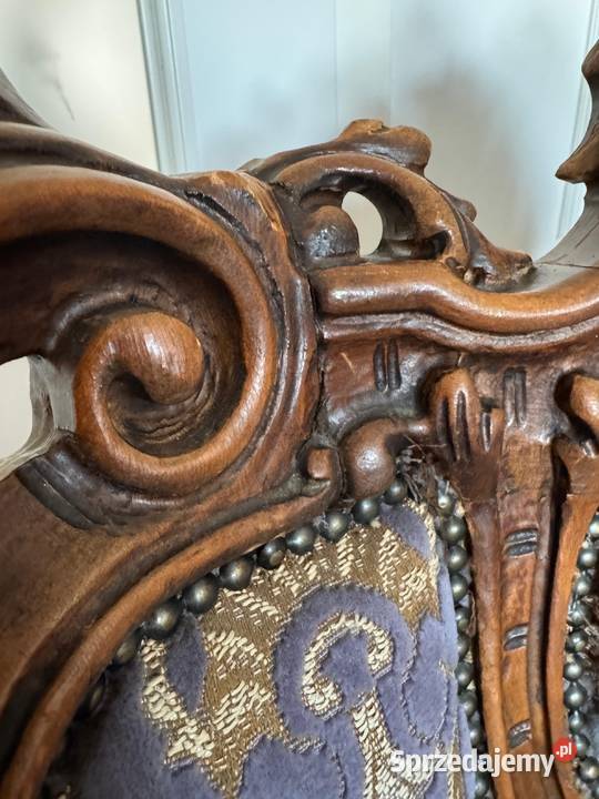 Luksusowy komplet mebli Ludwik rokoko sofa 2 Świdnica sprzedam