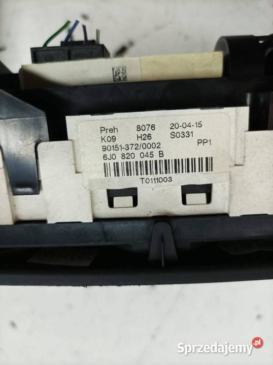 PANEL NAWIEWU AC MAN 6J0820045B Seat Ibiza IV