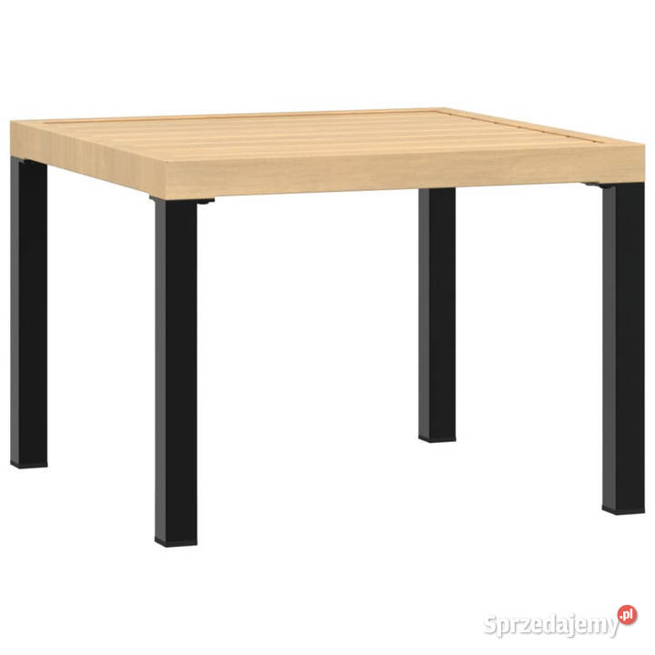 Stolik kawowy do ogrodu czarny 55x55x395 mazowieckie Warszawa