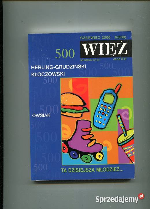Więź miesięcznik 2000 6500 Kultura i Rozrywka zachodniopomorskie Szczecin sprzedam